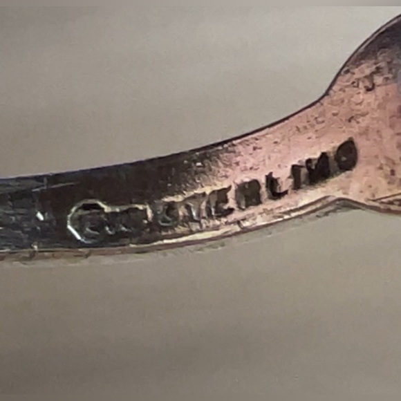 Vintage Fred Harvey Sterling Silver Turquoise Crossed Arrow Ring, Size 7, 1g - Picture 8 of 11